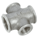 EE Galvanised Unequal Cross 3/4" BSP X 1/2" BSP EE-MI180-34-12 - FluidAirFittings