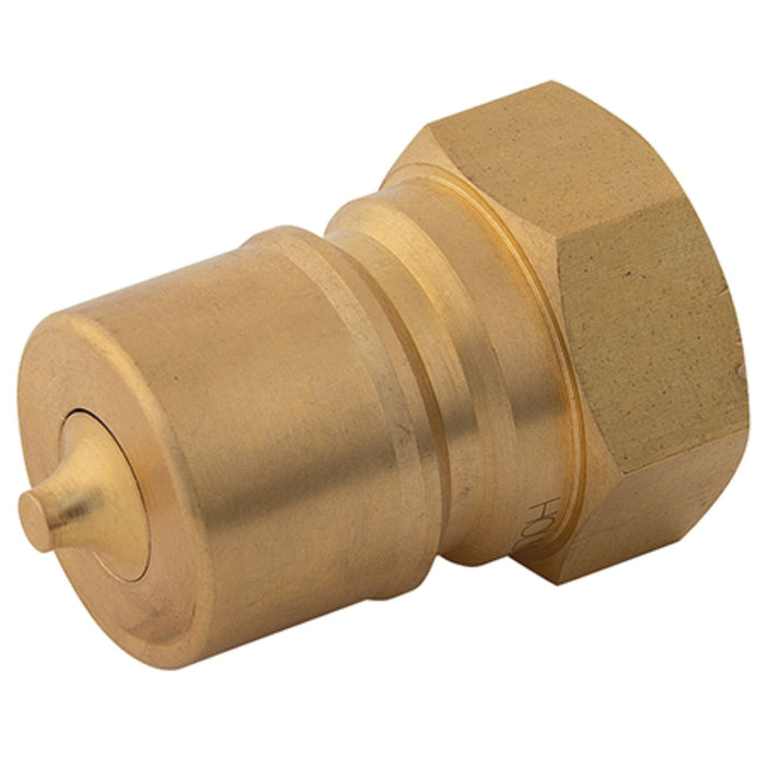 Holmbury 1/4"BSPP Female Thread ISO-B Interchange Brass Plug BHISO-B04P - FluidAirFittings