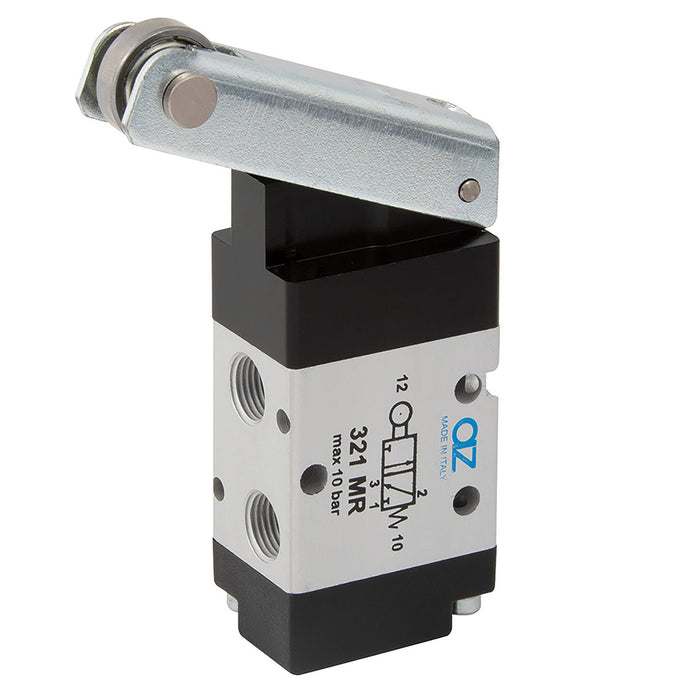 AZ Pneumatica 1/8" BSPP Female Lever Valve 321MR - FluidAirFittings