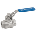 Haitima 3/8" BSPP SS 2PC Full Bore Ball Valve Locking Lever Operated 1000 PSI 2006S-38 - FluidAirFittings
