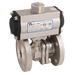 Haitima 4" PN40 SS FSAS Full Bore Ball Valve F/W Double Acting Actuator HDA 2019D4 12 - FluidAirFittings