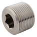 1/8" NPT Male Allen Key Plug SS SSAKN02 - FluidAirFittings