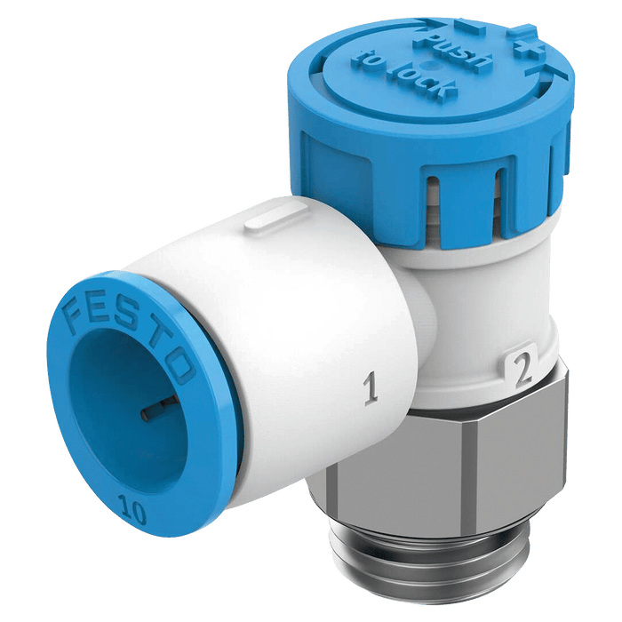 Festo 3/8" BSPP X 10MM Exhaust One Way Flow Control Valve 8068732 - FluidAirFittings