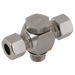 PH Industrie 6MM X 1/8" BSPP Ll Banjo Tee WDS Viton Seal THV-6LL-2EO-WDS - FluidAirFittings