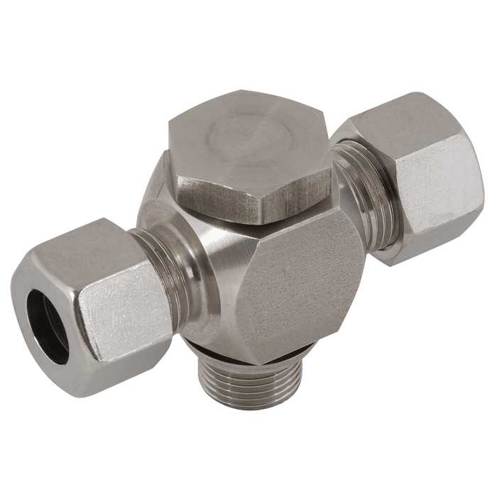 PH Industrie 30MM X 1 1/4" BSPP S Banjo Tee WDS Viton Seal THV-30S-20EO-WDS - FluidAirFittings