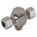 PH Industrie 6MM X 1/4" BSPP S Banjo Tee WDS Viton Seal THV-06S-4EO-WDS - FluidAirFittings