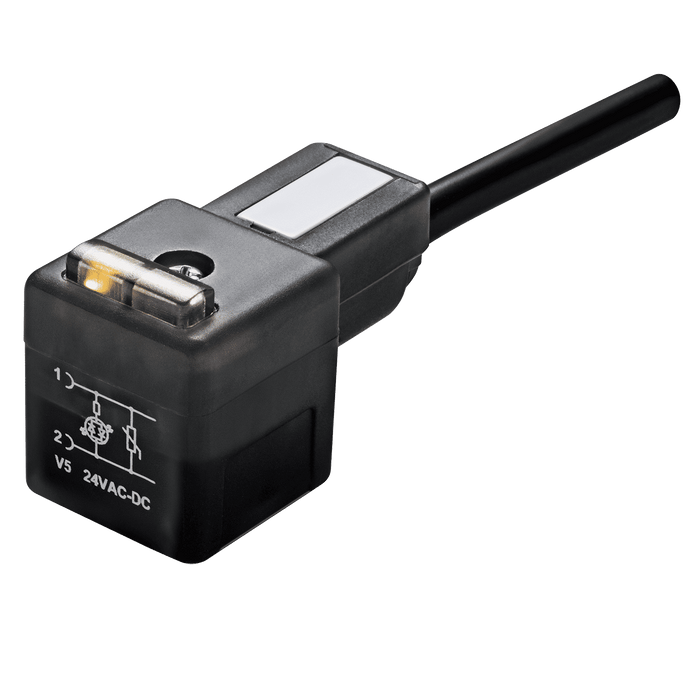 FT Pro - MA634V54PA05500 24V AC/DC Form A 30MM Sq 5M LED+VDR - FluidAirFittings
