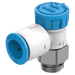 Festo One Way Elbow Exhaust Valve 1/8 BSPT 4MM 8068734 - FluidAirFittings