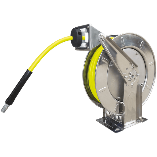 FT Pro - SSHR-15-12SHV08T Hose Reel 1/2" Hi-Vis 1/2" BSPT 15M - FluidAirFittings