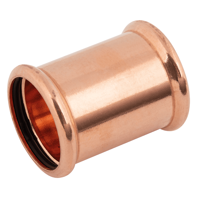 M-Press 15 X 15MM Straight Coupler Copper 680001515 - FluidAirFittings