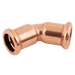 M-Press 22 X 22MM 45° Elbow Copper 682302222 - FluidAirFittings