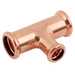 M-Press 42 X 22 X 42 Reducing Tee Copper 68110422242 - FluidAirFittings