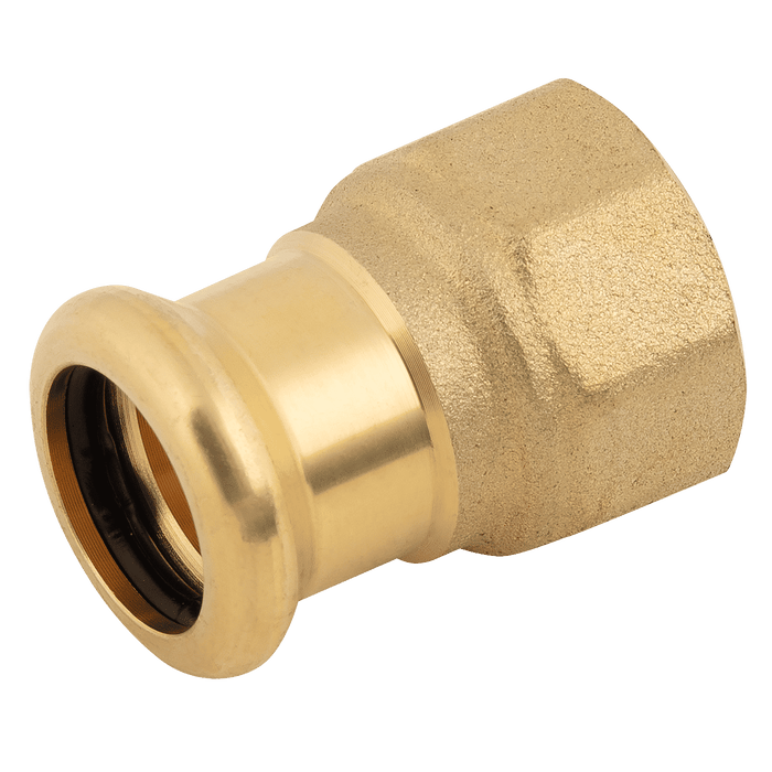 M-Press 15MM X 1/2" Female Adaptor Copper 7902015012 - FluidAirFittings