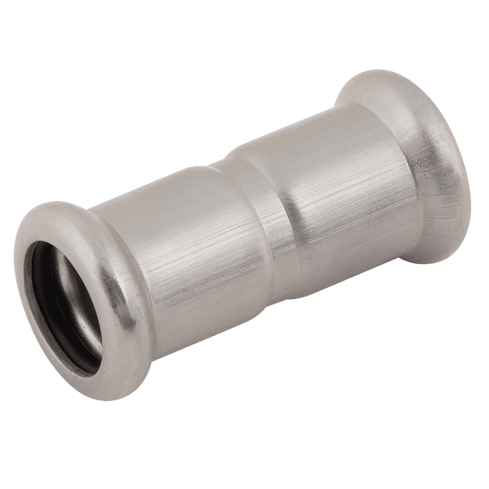 M-Press 28 X 28MM Straight Coupler SS 316 Fitting 120002828 - FluidAirFittings