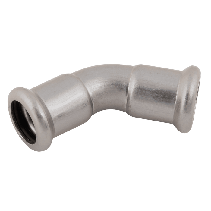 M-Press 28 X 28MM 45° Street Elbow SS 316 FKM 142402828 - FluidAirFittings