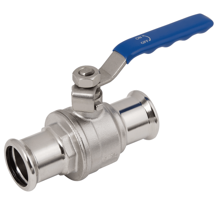 M-Press 15MM Black Handle SS Lever Ball Valve SS60015BH - FluidAirFittings