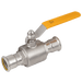 M-Press 28MM Yellow Handle SS Gas Lever Ball Valve SS60028YH - FluidAirFittings