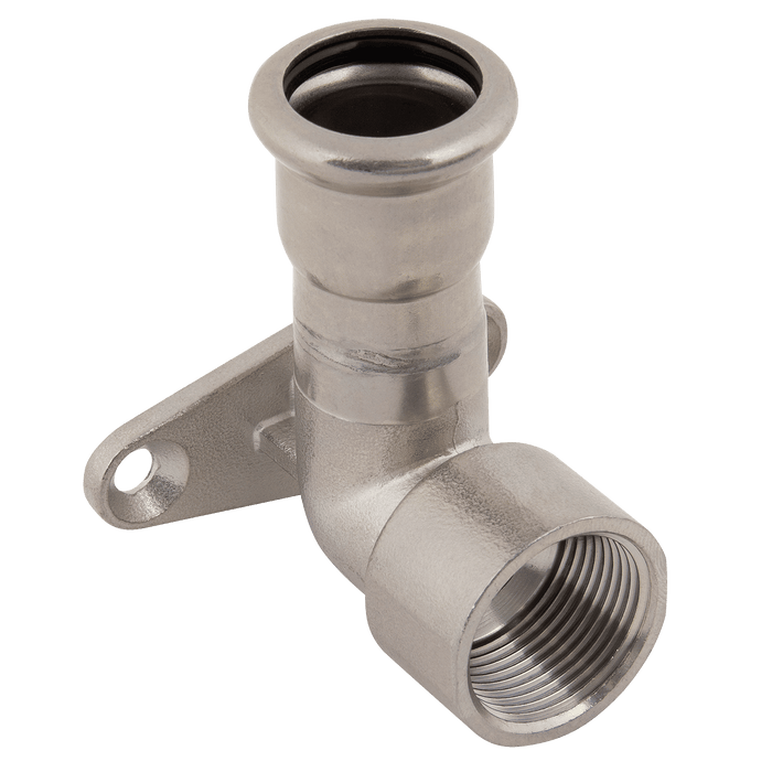 M-Press 22MM X 3/4" Wall Plate Female SS 316 FKM 1434022034 - FluidAirFittings
