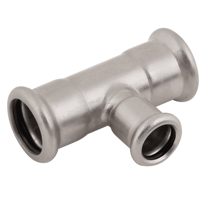 M-Press 54 X 42 X 54 Reducing Tee SS 316 Gas Fitting 17110544254 - FluidAirFittings