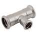 M-Press 35 X 22 X 35 Reducing Tee SS 316 Gas Fitting 17110352235 - FluidAirFittings