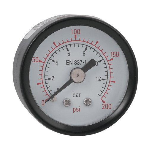 FT Pro - PGR051214 Pressure Gauge 50MM DIA 0-12 Bar 1/4" - FluidAirFittings