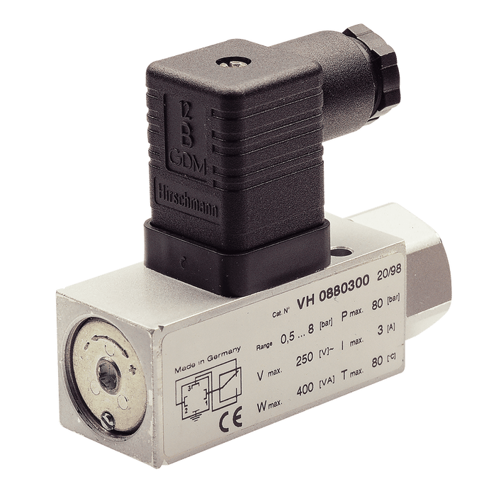 IMI Norgren M12 Pneumatic Pressure Switch 0.2-2 Bar 0880260000000000 - FluidAirFittings
