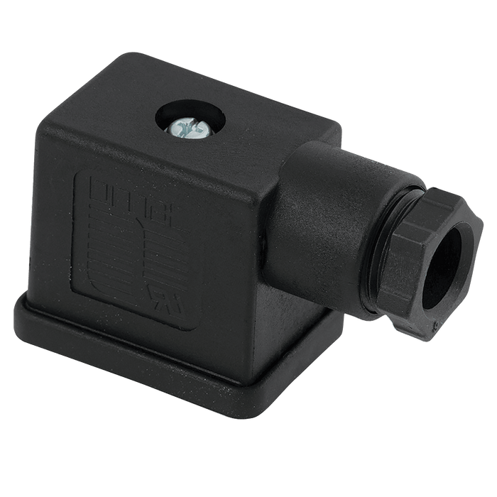 FT Pro - M2NS2000 S/Connector 10MM PG9 Black 2 Poles + Earth - FluidAirFittings