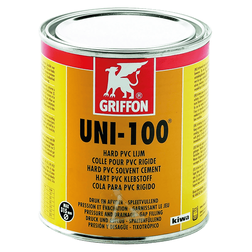 Comer Griffon UNI100 UPVC Cement 250ML Tin PVC250 - FluidAirFittings
