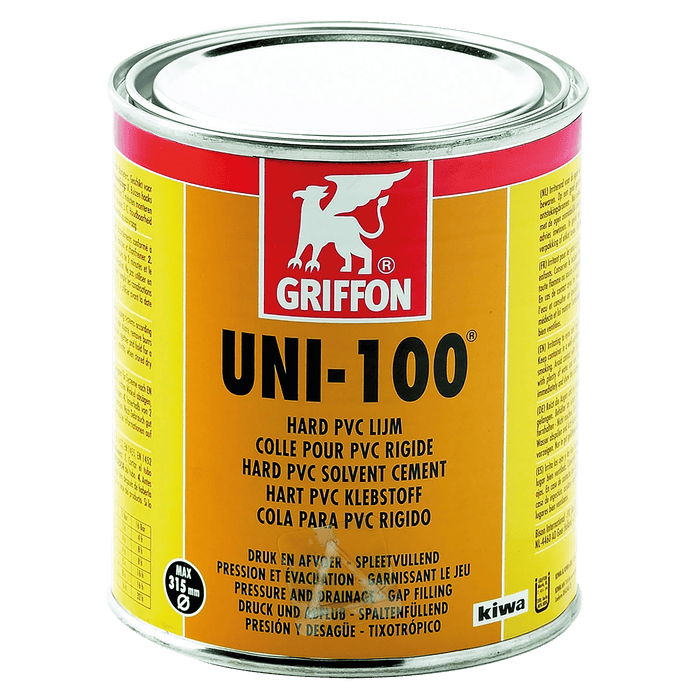Comer Griffon UNI100 UPVC Cement 250ML Tin PVC250 - FluidAirFittings