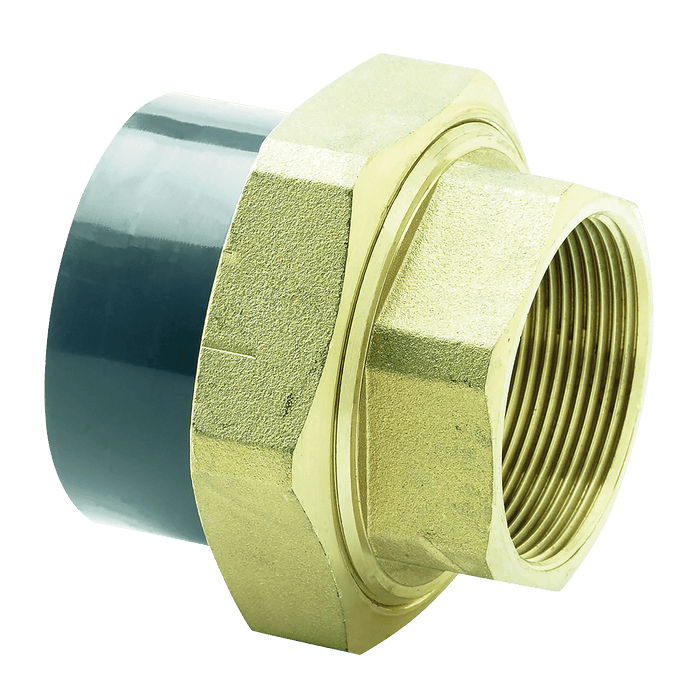 Comer UPVC Female Brass Composite Union 1.12" FBU-112 - FluidAirFittings
