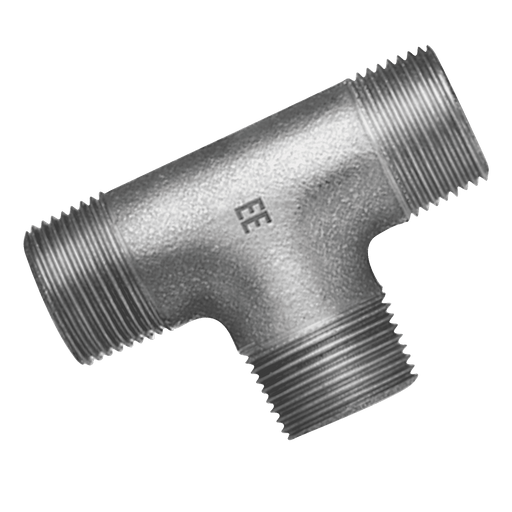 EE Galvanised Equal Male T 1" BSPT EEMI135-1 - FluidAirFittings