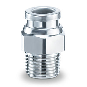 SMC Metric Size Brass One-Touch Fitting. KQB2H06-01S - FluidAirFittings