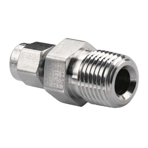Parker A-LOK 1/2" BSP Parallel Male x 8mm Connector M8MSC1/2R-316 - FluidAirFittings