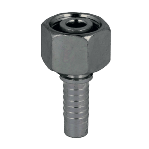 Polyhose 8L Female X 1/4" Hose Tail MET/8/04/FM - FluidAirFittings