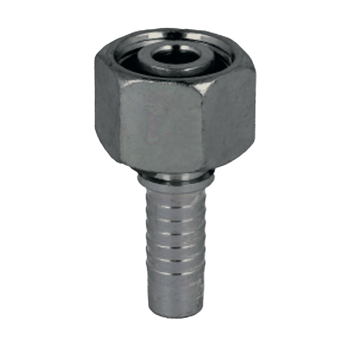 Polyhose 10L Female X 1/4" Hose Tail MET/10/04/FM - FluidAirFittings