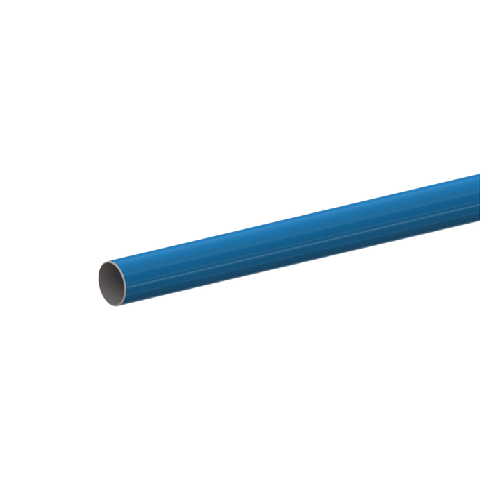 168mm Aluminium Tubes, Light Blue Colour (RAL5012) - 6 Metre - Pack of 1