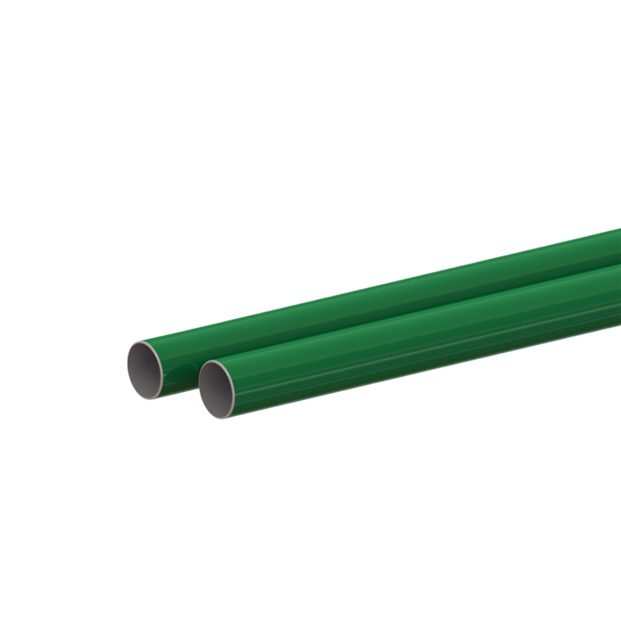 80mm Aluminium Tubes, Green Colour (RAL6029) - 6 Metre (Pack of 2)