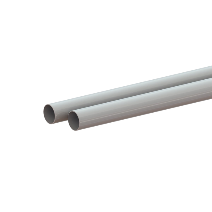 63mm Aluminium Tubes, Grey Colour (RAL7035) - 6 Metre - Pack of 2