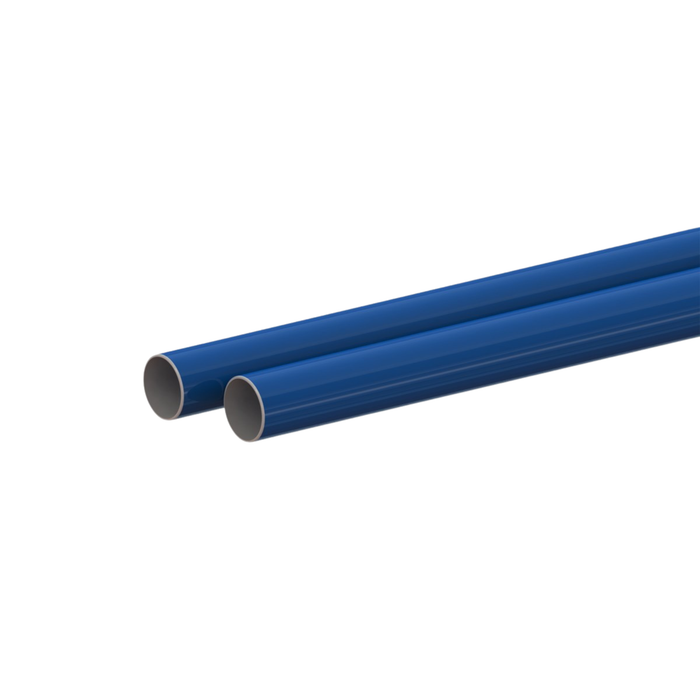 168mm Aluminium Tubes, Blue Colour (RAL5010) - 6 Metre - Pack of 2