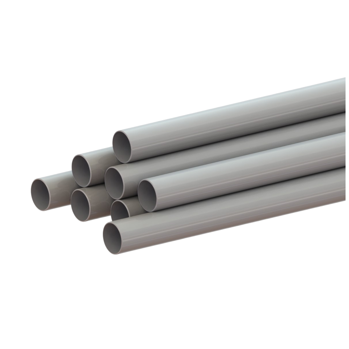 20mm Aluminium Tubes, Grey Colour (RAL7035) - 6 Metre - Pack of 8