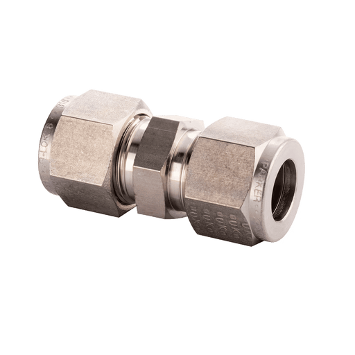 Parker A-LOK 8MM Tube OD Metric Straight Union SCM8-316 - FluidAirFittings