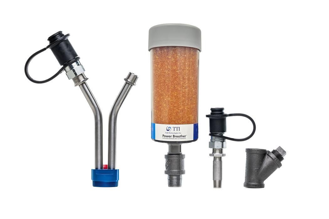 TTI TTHA-4 Hydraulic Tank Breather Kit ANSI 6-Hole Reservoir Adapter - FluidAirFittings