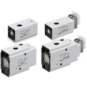 SMC 3 Port 3 Position Valve, VEX3321-03F5MO1 - FluidAirFittings