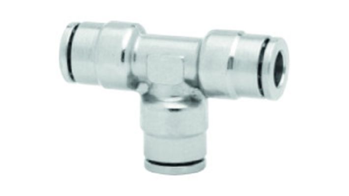 Norgren 1060800 - 8mm O/D Equal Tube Tee Connector - FluidAirFittings
