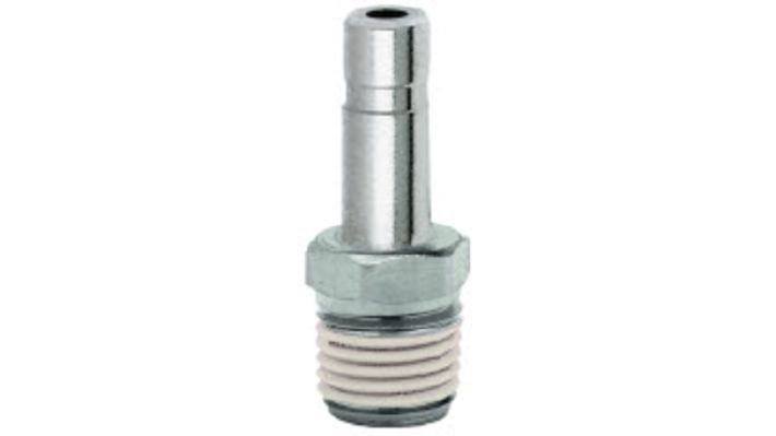 Norgren 10115628 - 6mm O/D x 1/4" BSPT Straight Stem Adaptor - FluidAirFittings