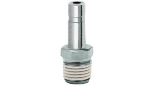 Norgren 10115828 - 8mm O/D x 1/4" BSPT Straight Stem Adaptor - FluidAirFittings