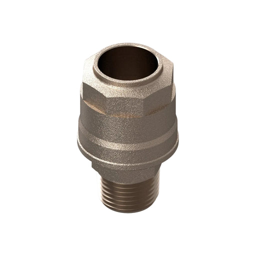 20mm x 1/2" Straight Male Adaptor - Nickel Plated Brass