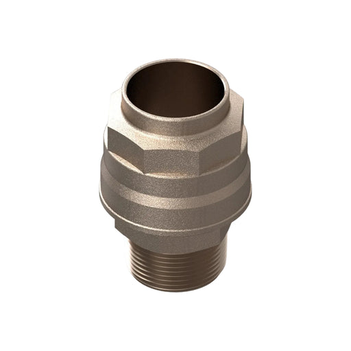 40mm x 1.1/4" Straight Male Adaptor - Nickel Plated Brass