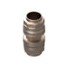 40mm Straight Connector - Nickel Plated Brass
