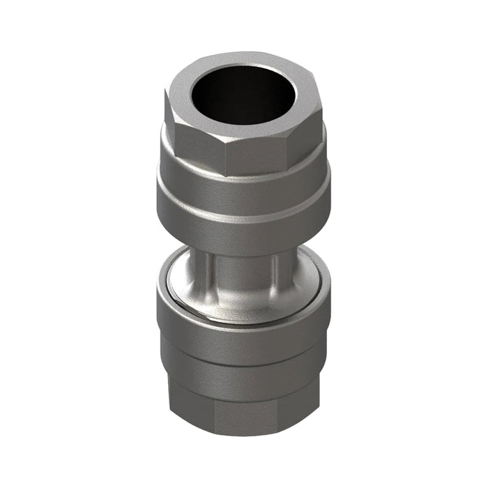 50mm Straight Connector - Aluminium